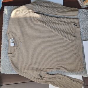 Armani A/X camel tan v-neckline sweater